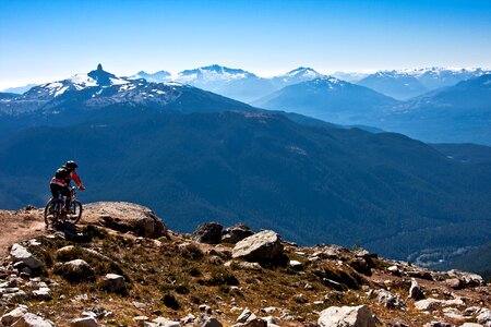 Bike park british columbia canada photo