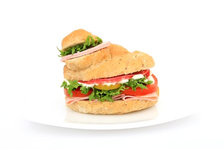 Burger calories close-up