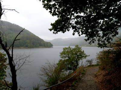 Rurtalsperre Obersee near Paulushofdamm in September 2019 10