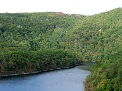 Rurtalsperre Obersee Urft from Urftdam in September 2019 16