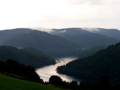 Rurtalsperre Obersee from Dedenborn in September 2019 08