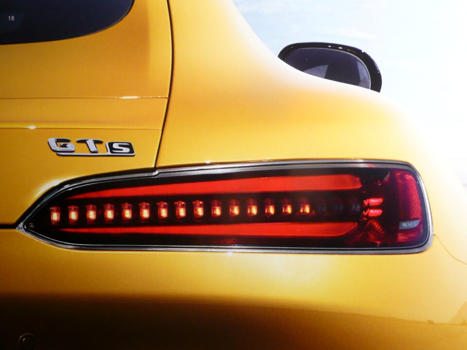 Rear sports car mercedes benz