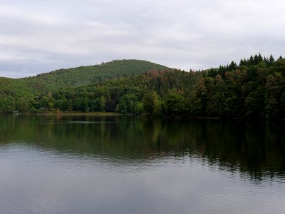 Rurtalsperre Obersee near Paulushofdamm in September 2019 44