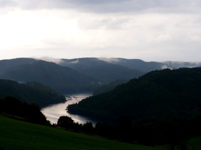 Rurtalsperre Obersee from Dedenborn in September 2019 07