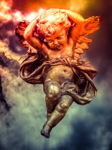Cherubim flying celestial