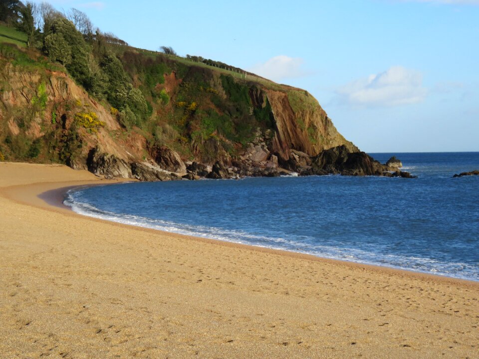 Blackpool hill sea rock