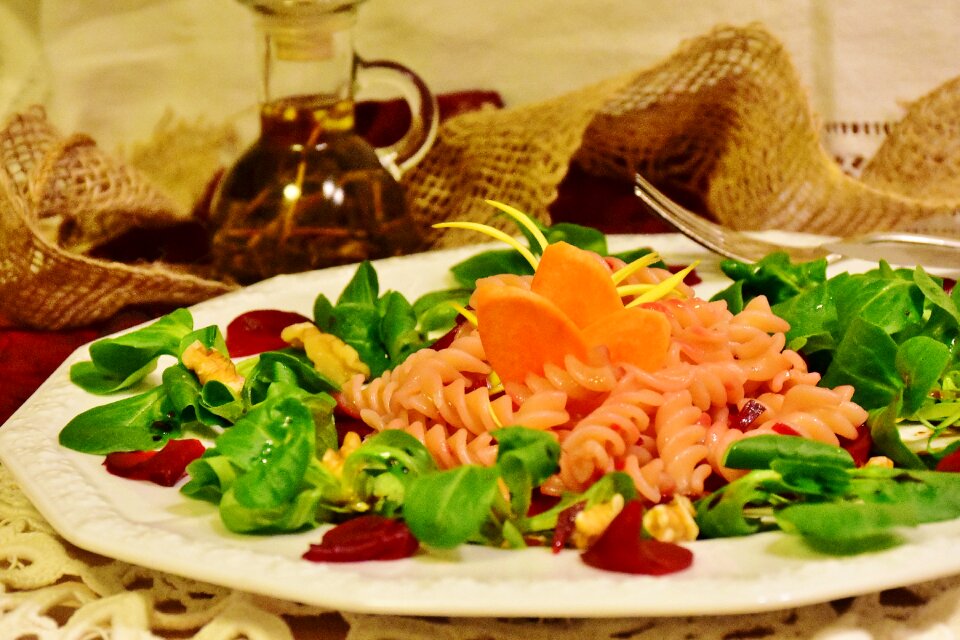 Pasta salad green salad salad