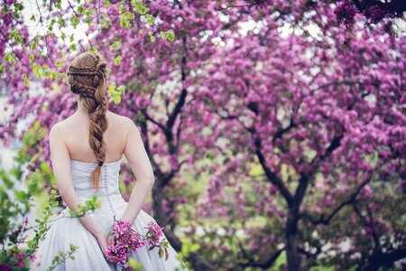 Woman outdoors girl