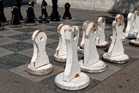 Out outdoor chess pieces photo