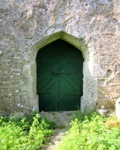 Ruins of Old St Swithun's Church, Thorley Road, Thorley (May 2016) (Doorway)