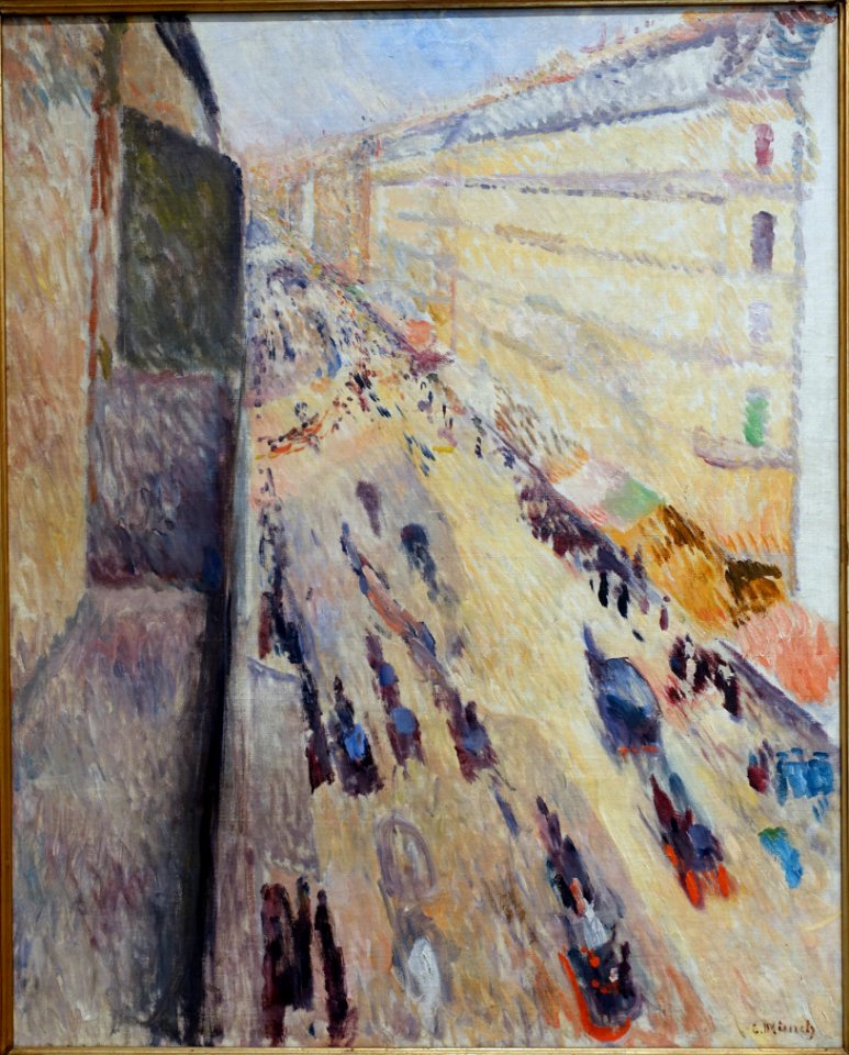 Rue de Rivoli, by Edvard Munch, 1891, oil on canvas - Fogg Art Museum, Harvard University - DSC01583