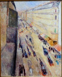 Rue de Rivoli, by Edvard Munch, 1891, oil on canvas - Fogg Art Museum, Harvard University - DSC01583