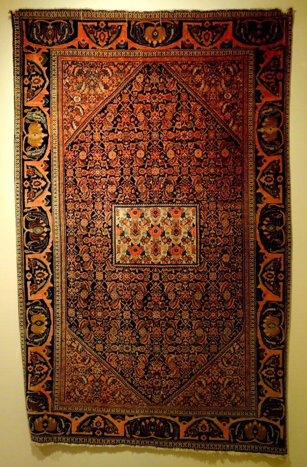 Rug, Western Iran, Feregahn-Sarouk, 1885-1915, wool - Huntington Museum of Art - DSC04866