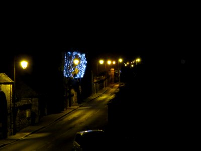 Rue St germain d'itteville de nuit