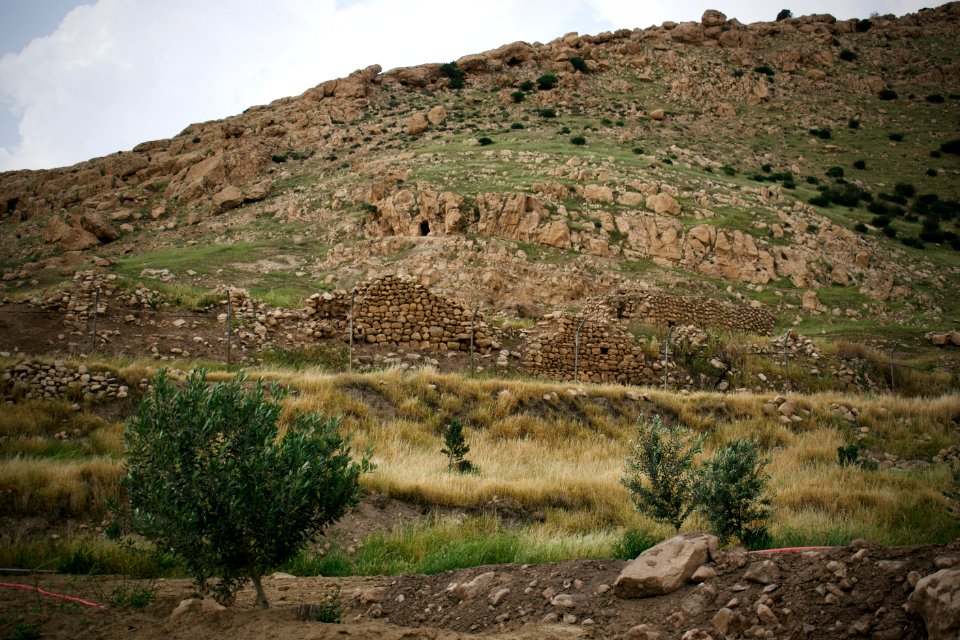 Ruins of the old Armenian church at the foothills of Mar Mattai monastery