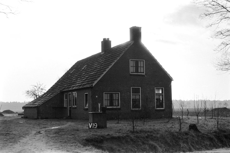 Ruilverkavelingen, huizen, bomen, Bestanddeelnr 170-1047