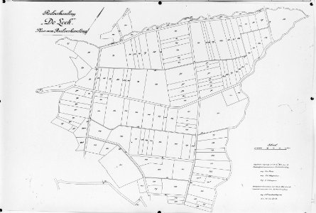 Ruilverkavelingen, overzichtskaarten, de leek, Bestanddeelnr 253-7251