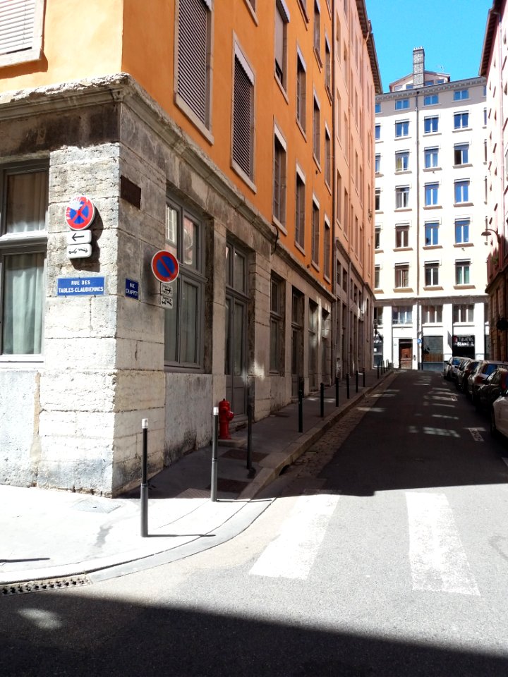 Rue Chappet - Depuis la rue des Tables Claudiennes