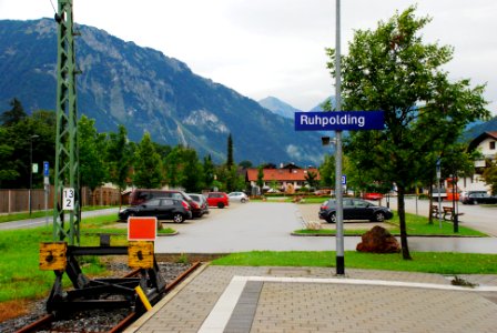 Ruhpolding Bahnhof Gleisende