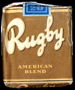 Rugby cigarettes pack, front