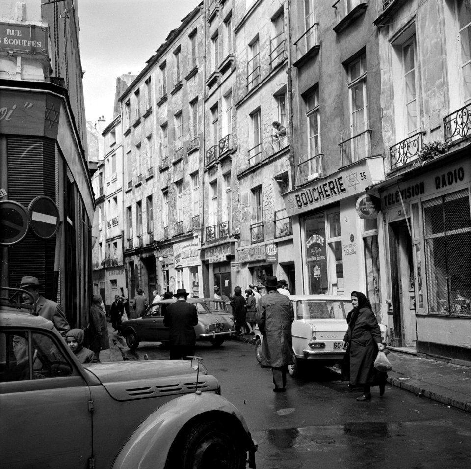 Rue des Rosiers, in het centrum van de Joodse wijk Le Marais, Bestanddeelnr 254-0550
