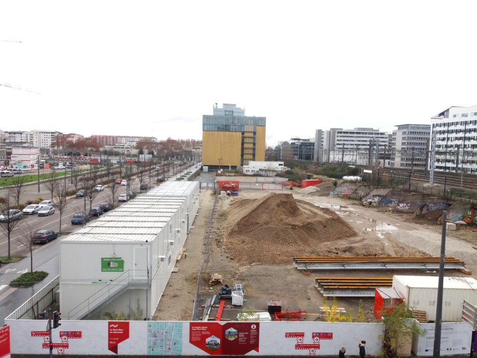 Rue du Général Mouton-Duvernet - Chantier à l'angle avec la rue Paul Bert
