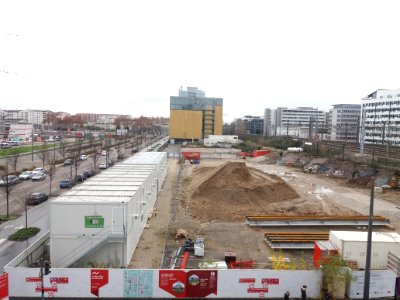 Rue du Général Mouton-Duvernet - Chantier à l'angle avec la rue Paul Bert