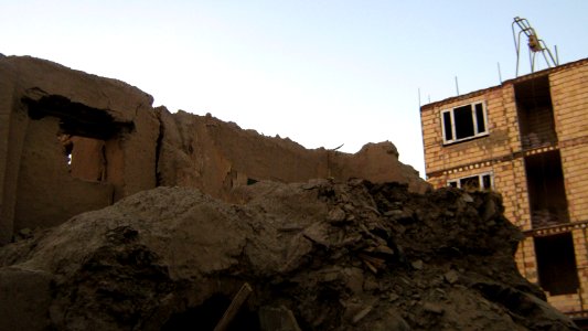 Ruins of an Old brick thatch house - North Qavvani ave - near Al-Reza Mosque - Nishapur 07