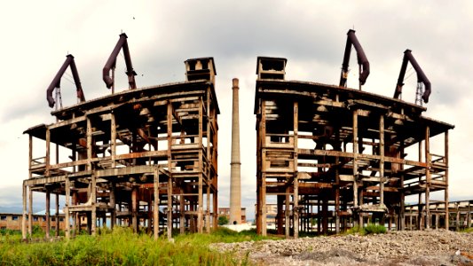 Ruins of Elbasan Steelworks "Çeliku i Partisë"
