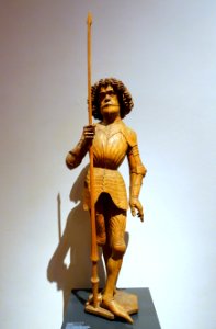 Saint Maurice, Upper Rhine or Swabia, c. 1470-1480, willow, linden wood - Hessisches Landesmuseum Darmstadt - Darmstadt, Germany - DSC00599