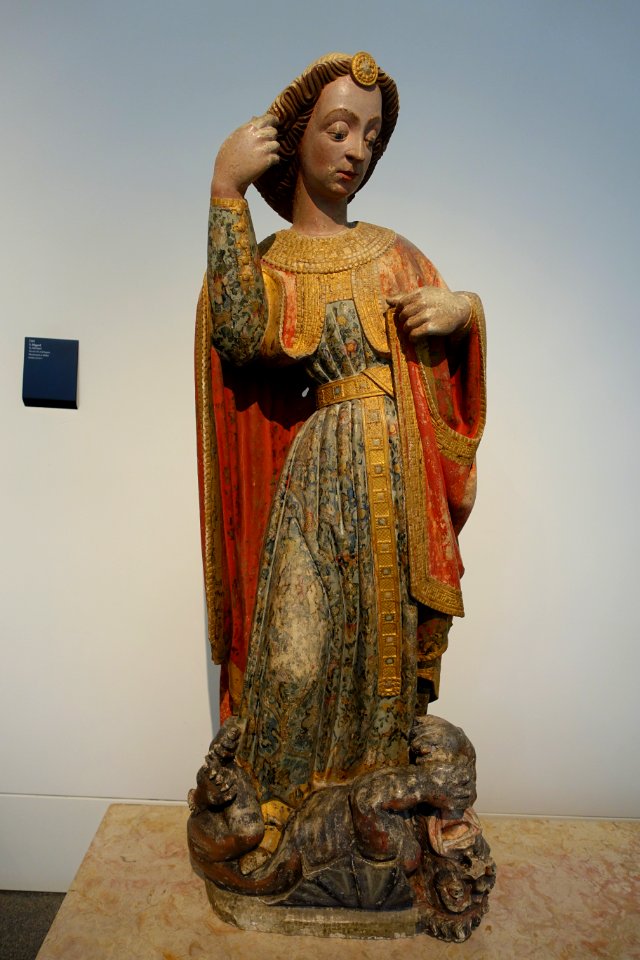 Saint Michael, from Montemor-o-Velho, by Gil Eanes, 15th century - Museu Nacional de Machado de Castro - Coimbra, Portugal -DSC09909