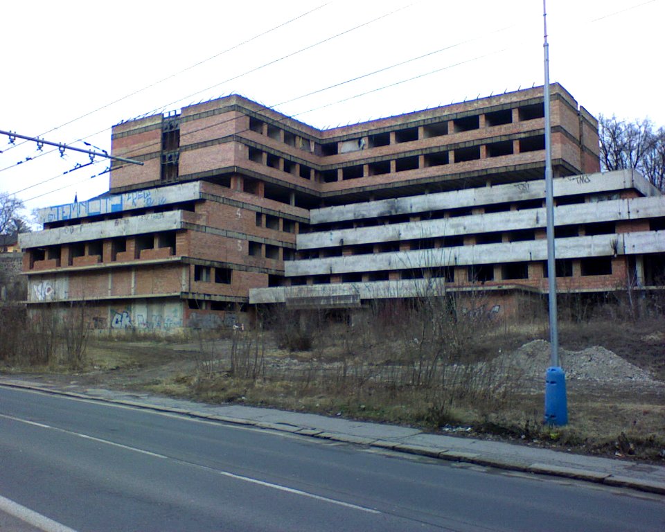 Ruina nedostavěného hornického sanatoria, Teplice