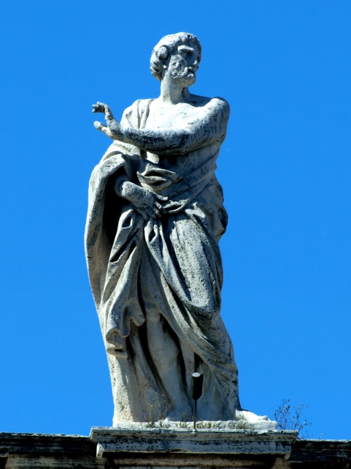 Saint Marcian of Egypt on colonnade photo
