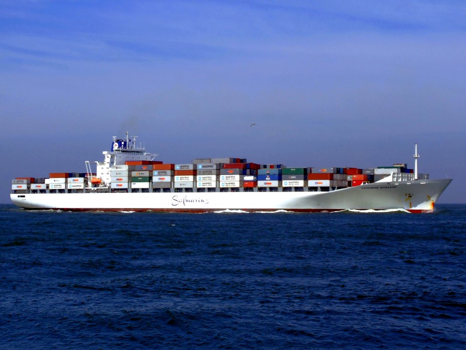 Safmarine Nomazwe p06 approaching Port of Rotterdam, Holland 19-Apr-2007