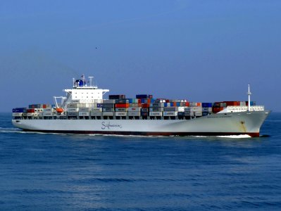 Safmarine Nokwanda p06 approaching Port of Rotterdam, Holland 20-May-2007