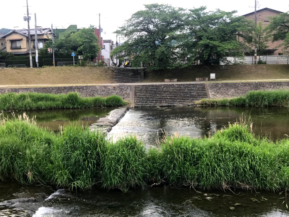 Ruin of lake Biwa canal siphon on right bank 20200515