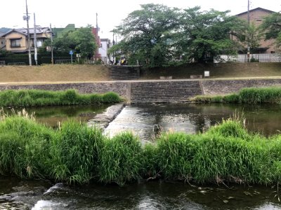Ruin of lake Biwa canal siphon on right bank 20200515