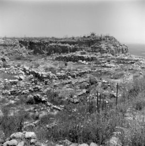 Ruines van de stallen van Salomo bij Meggiddo, Bestanddeelnr 255-1515