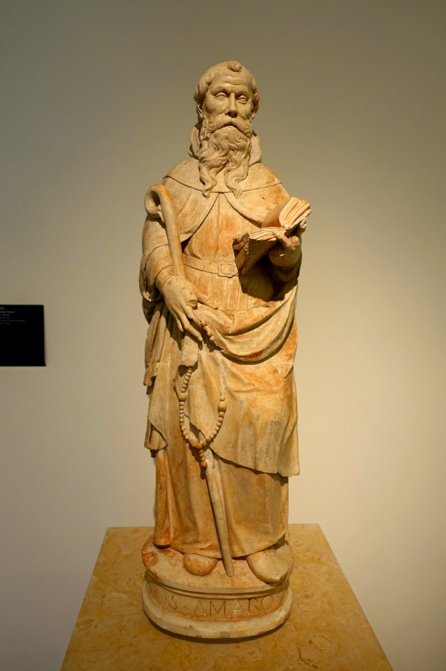 Saint Maurus, from the Colecao Ernesto de Vilhena, 16th century - Museu Nacional de Machado de Castro - Coimbra, Portugal -DSC09936