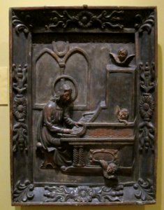 Saint Cecilia Playing an Organ from the Philippines, 19th-20th century, wood, Honolulu Museum of Art