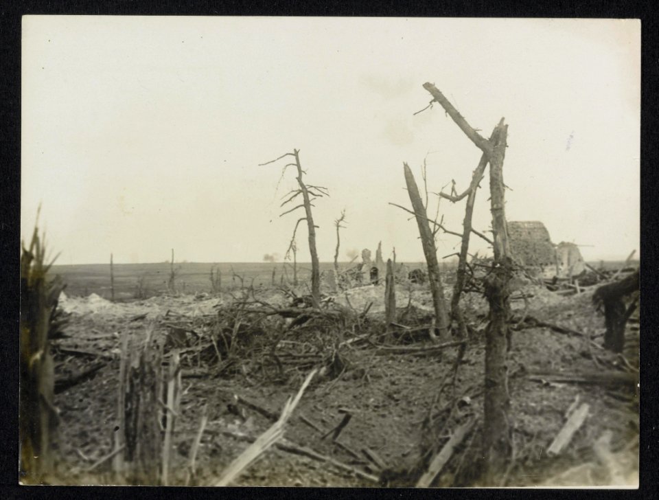 Ruined Courcelette. A town captured by the Canadians, Bestanddeelnr 158-1118