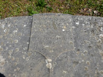 Sainte-Foy-lès-Lyon - Parc de la Mairie - Tombe du chien Caton - Inscription