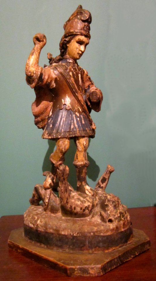 Saint Michael from the Philippines, polychromed wood, Honolulu Museum of Art