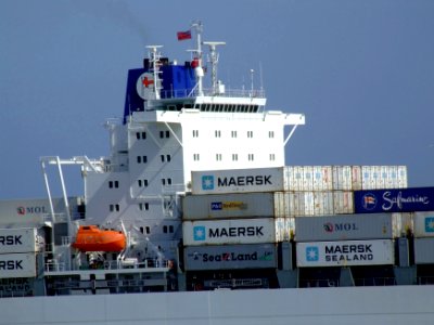 Safmarine Nokwanda p13 approaching Port of Rotterdam, Holland 20-May-2007