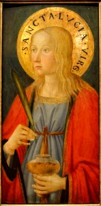 Saint Lucy by Cosimo Rosselli, Florence, c. 1470, tempera on panel - San Diego Museum of Art - DSC06640 photo