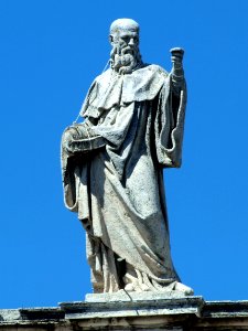Saint Benedict on the colonnade
