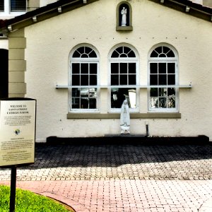 Saint Anthony's School Fort Lauderdale Florida facade with signage