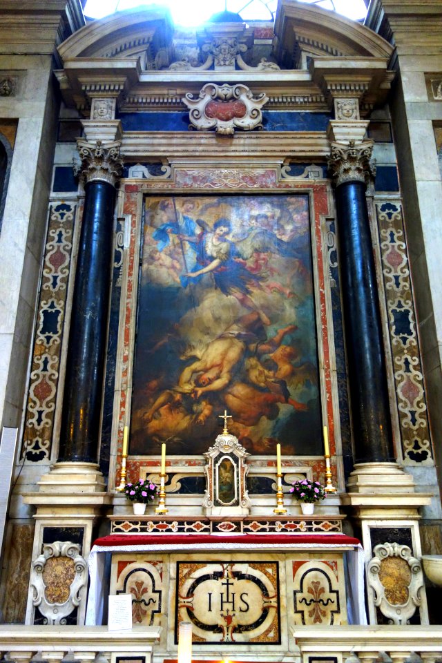 Saint Michael by Gregorio de Ferrari (1644-1726) - Santa Maria delle Vigne (Genoa) - DSC03331