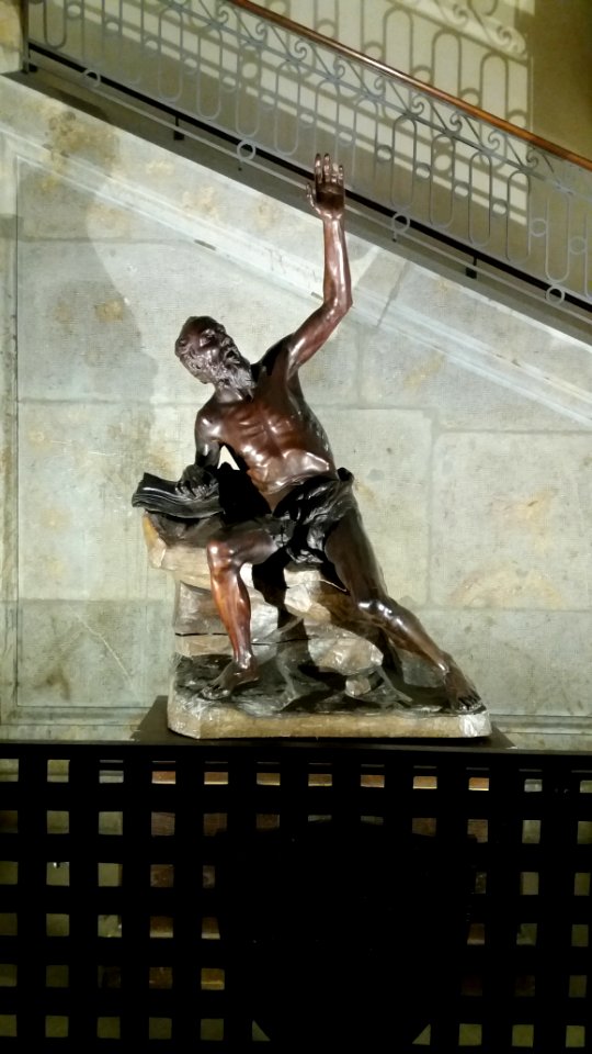 Saint Jérôme - 1892 - sculpture en bois de Léopold Savine