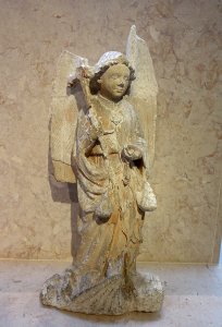 Saint Michael, from the Se de Coimbra, by Joao Afonso, 15th century - Museu Nacional de Machado de Castro - Coimbra, Portugal -DSC09906